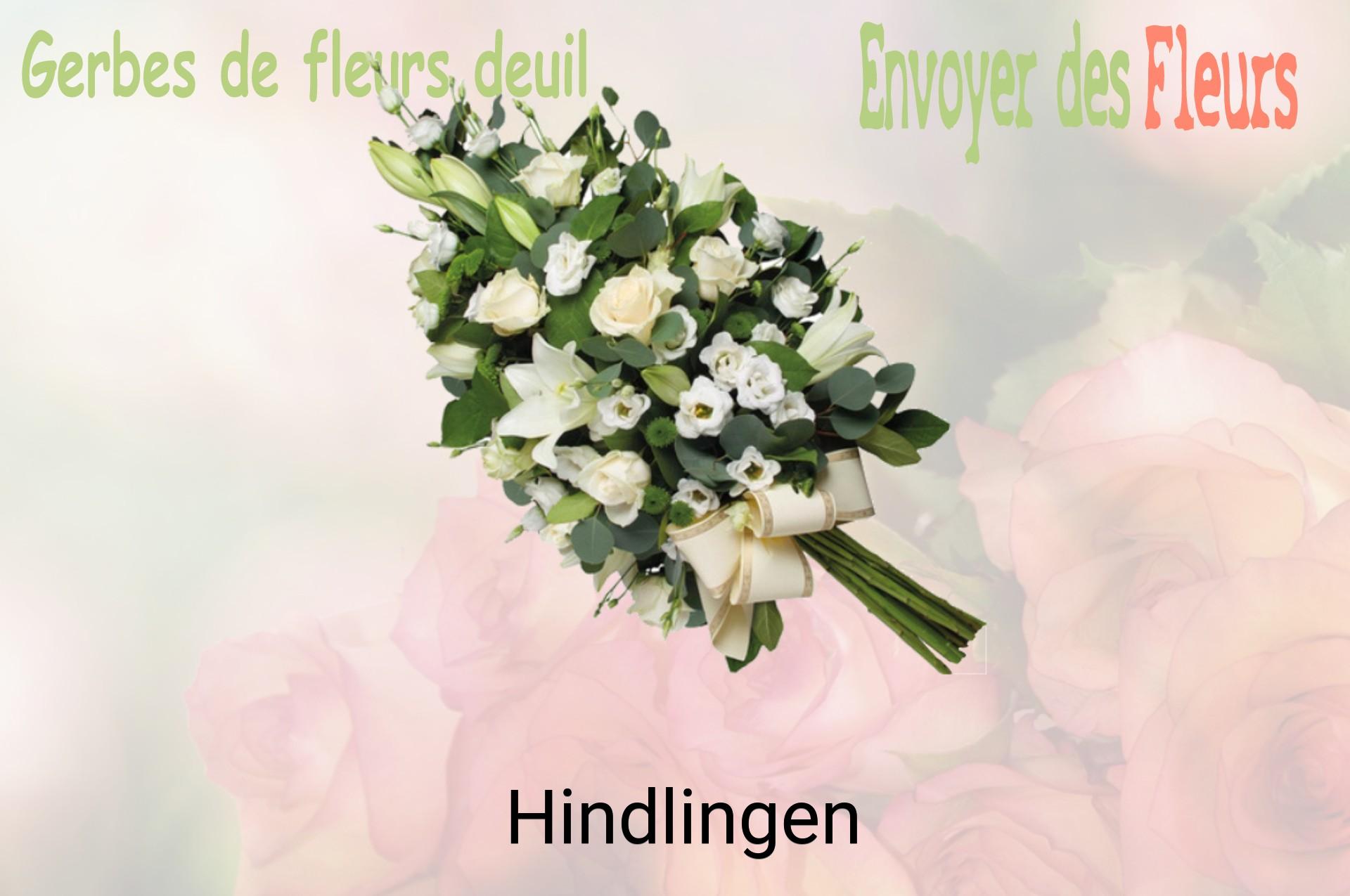 Gerbe de fleurs de deuil livrée à Hindlingen
